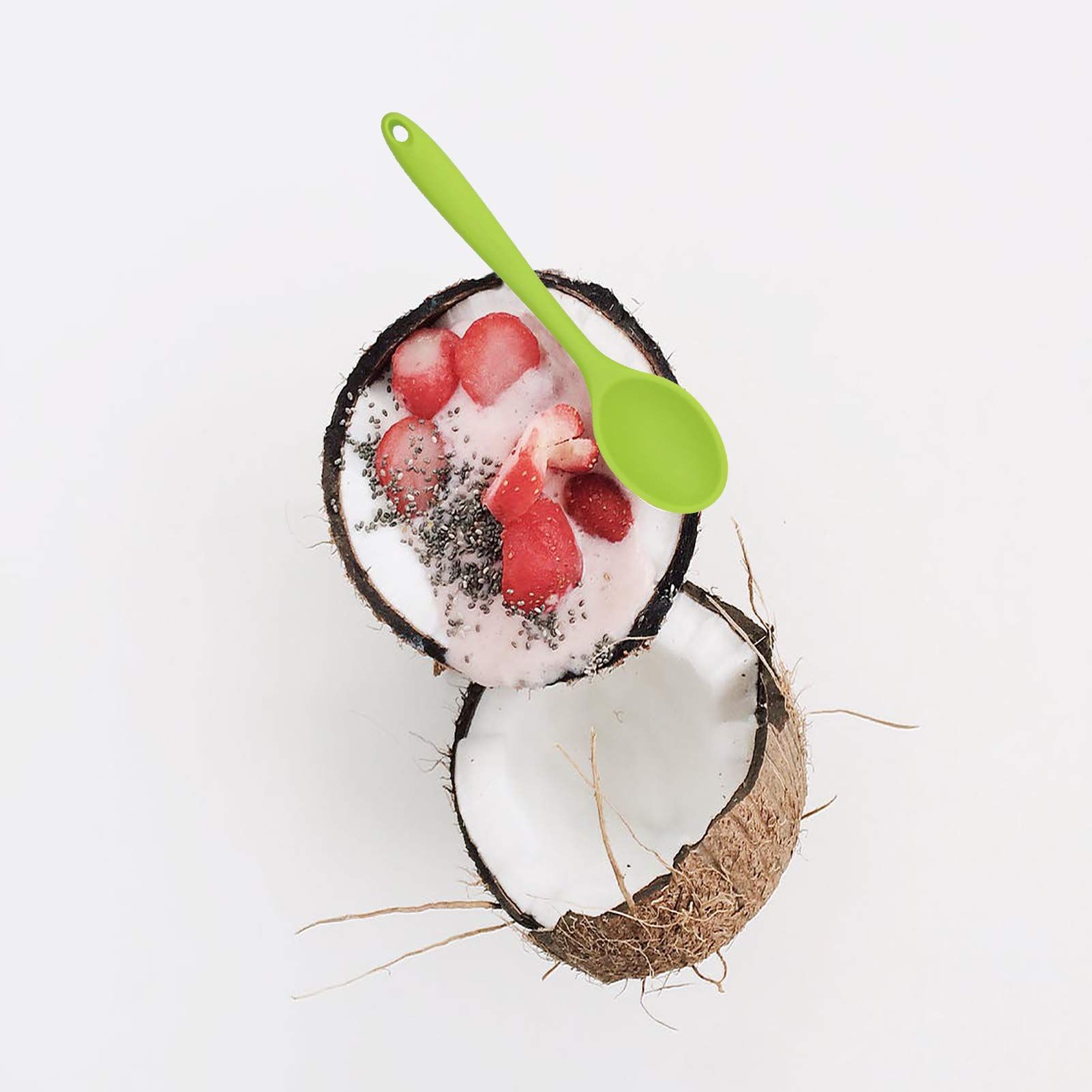 2 Pcs Hygienic Design Cooking Utensi Mixing Spoons for Kitchen Cooking Baking view 3