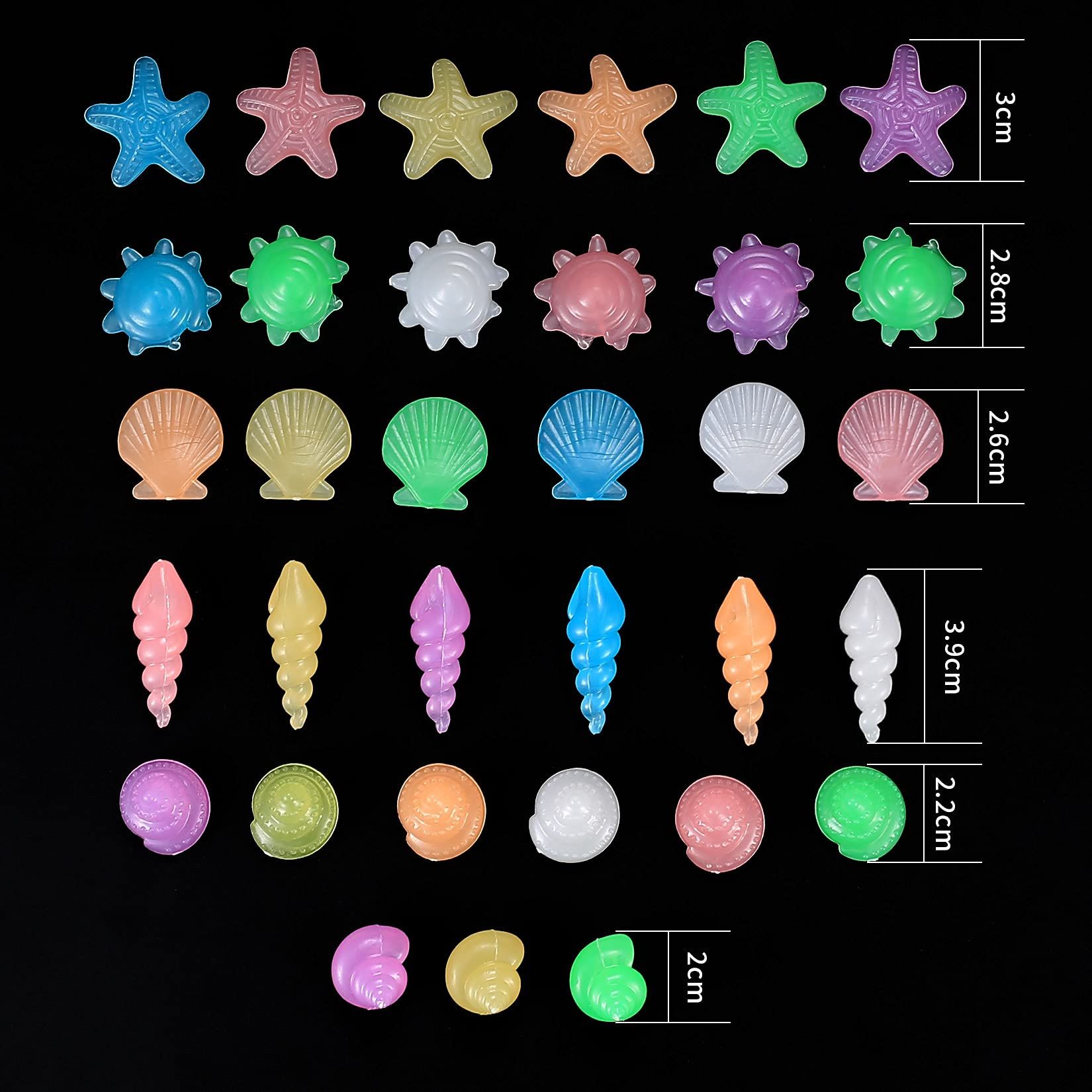 120 Pcs Glowing Pebbles, Decorative Gravel Pebbles Stones Rocks for Aquarium view 4