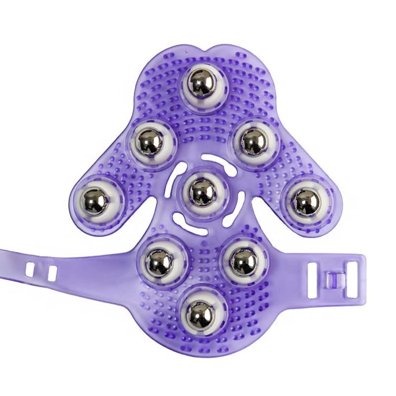 Palm Shaped Massage Glove 360-degree-roller Metal Roller Ball Beauty Body Care view 4