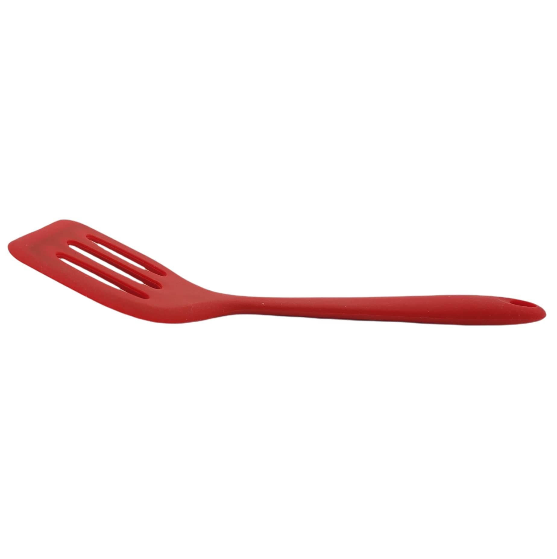 Small silicone turbine high heat resistant slotted spatula suitable for fish view 4