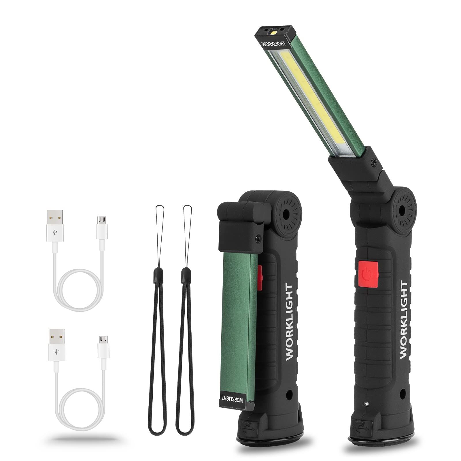Super Bright Flashlight COB Work Light Portable Inspection Lamps with Magnetic