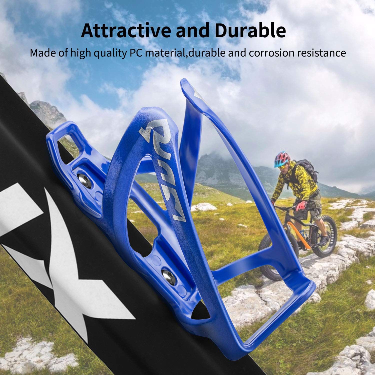 Bike Water Bottle Cage, Universal Bike Water Drink Holder, Durable Ultralight view 4