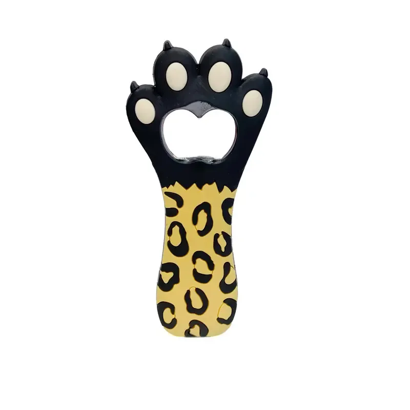 Refrigerator Magnet Silicone Metal Bottle Opener for Beer Coke Bartender