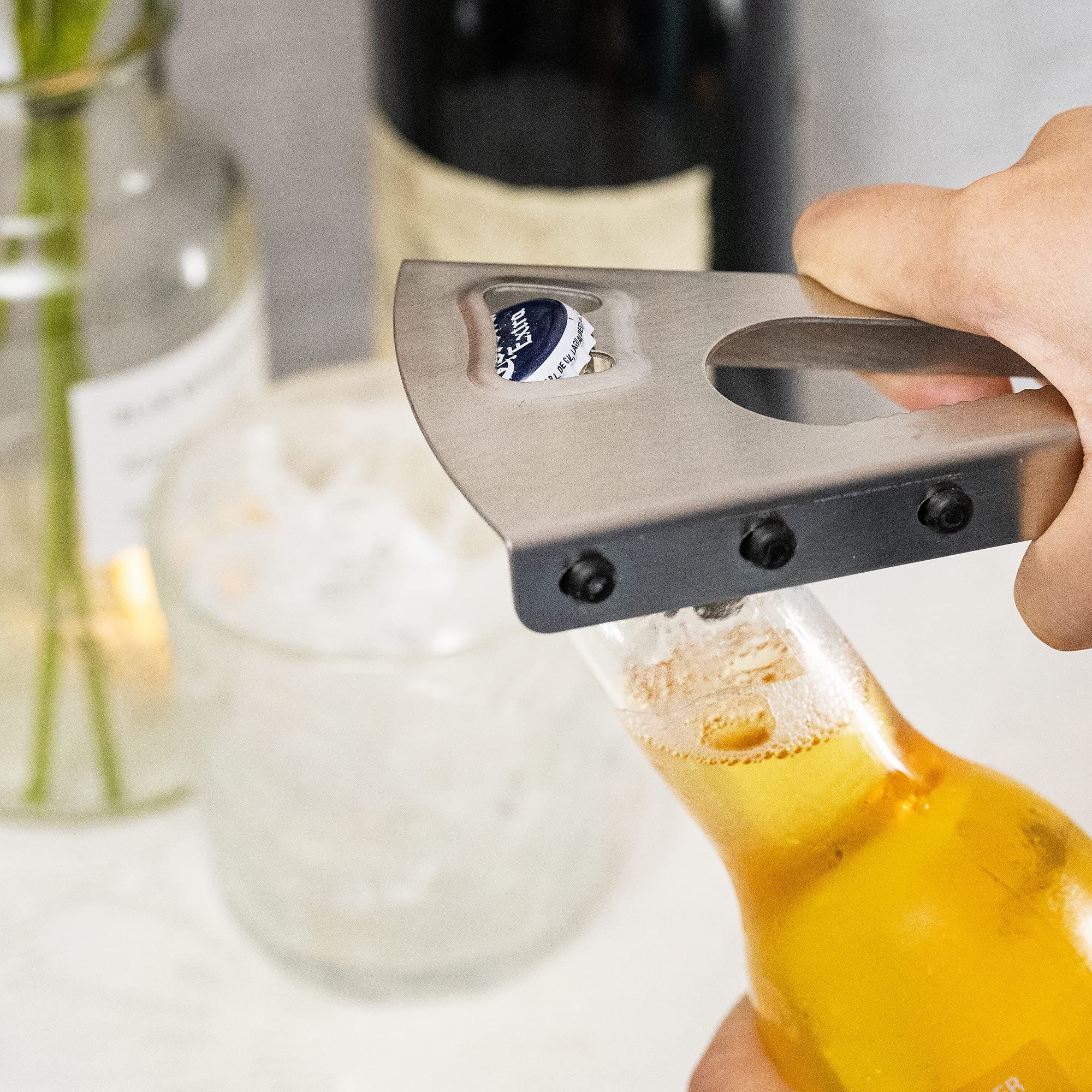 Jar Opener, Stainless Steel Multi-Purpose Cap Opener Beer, Beverage Can Home view 3