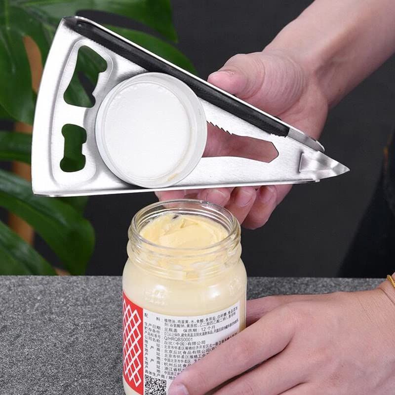 Jar Opener, Stainless Steel Multi-Purpose Cap Opener Beer, Beverage Can Home view 5