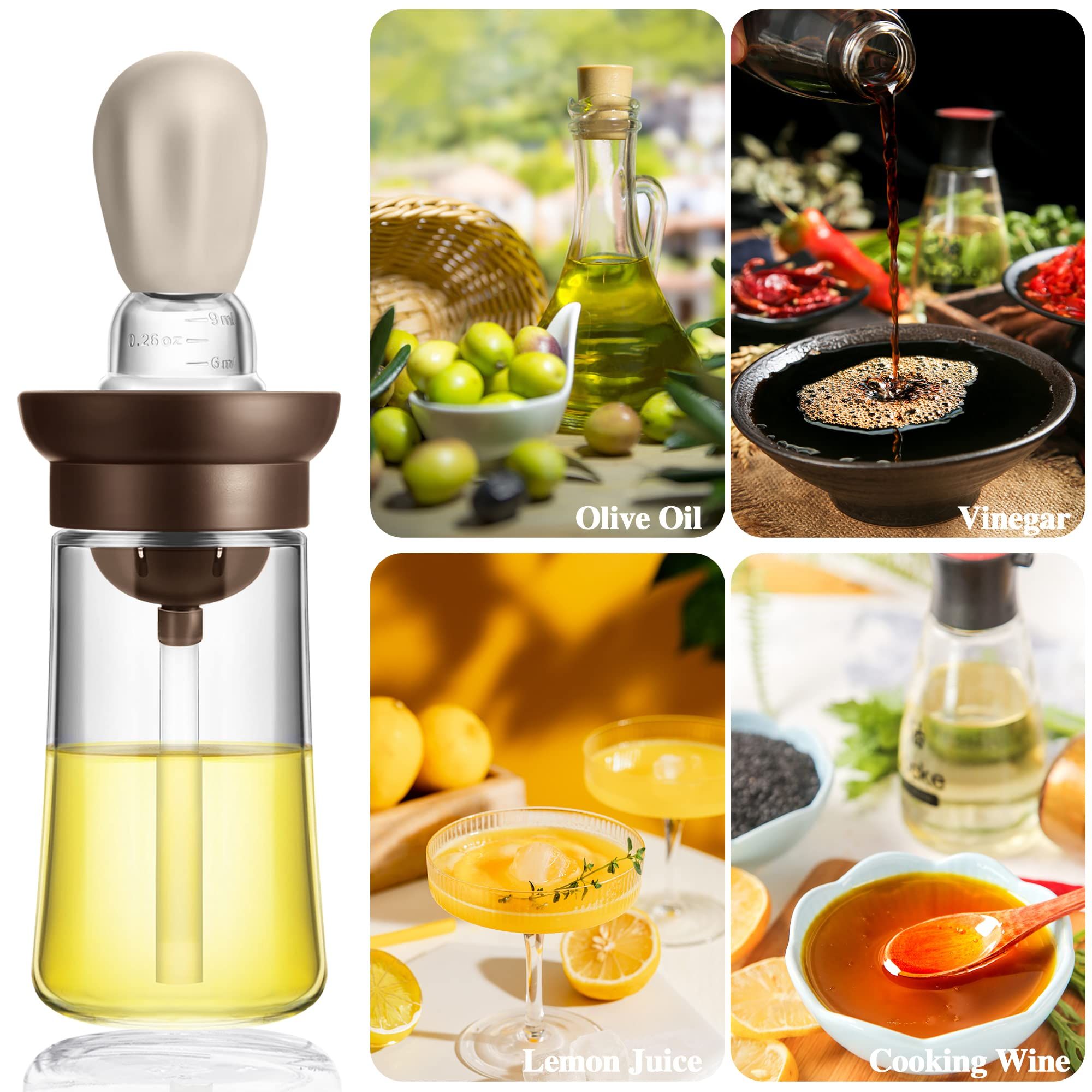 Oil Dispenser with Brush for Cooking view 2