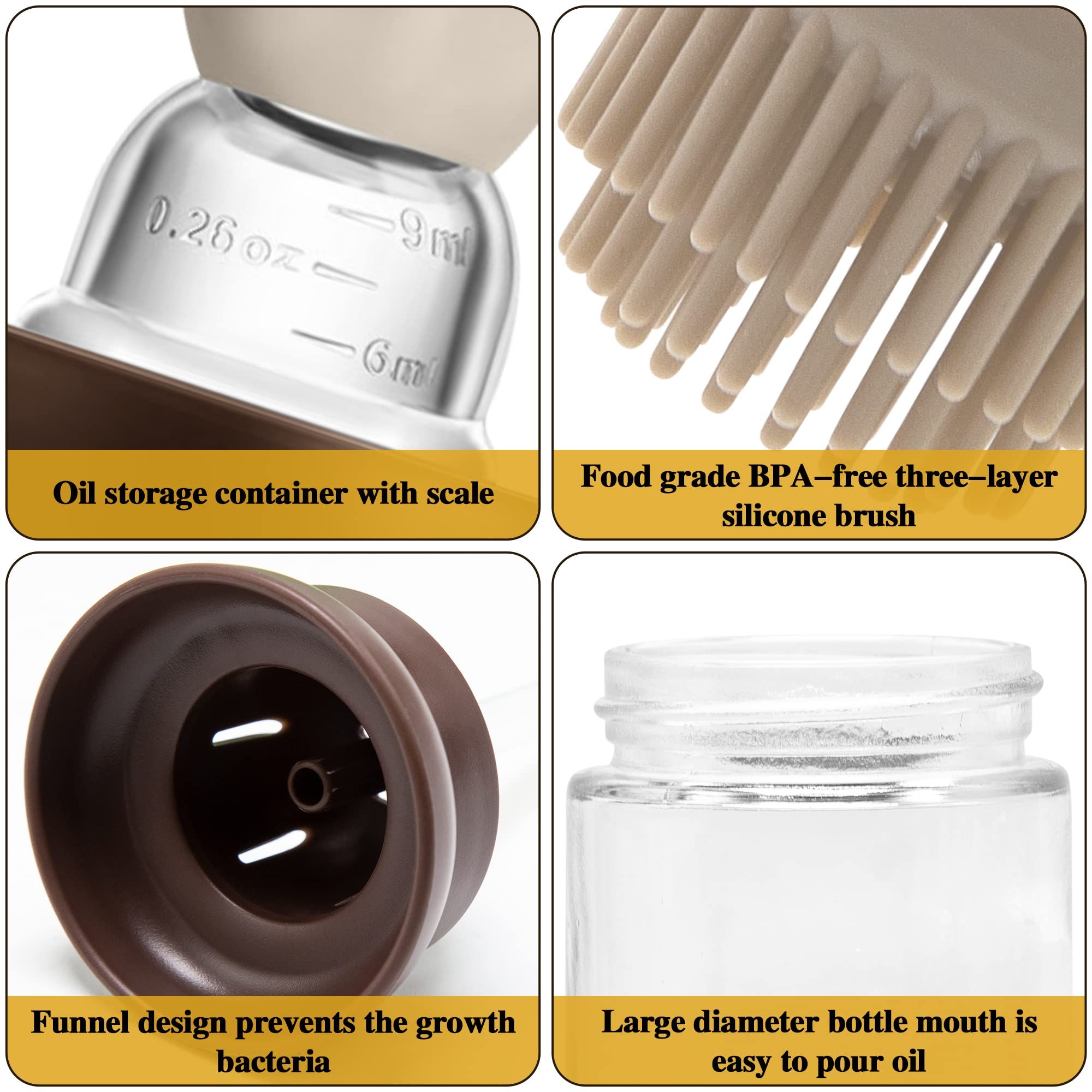 Oil Dispenser with Brush for Cooking view 3