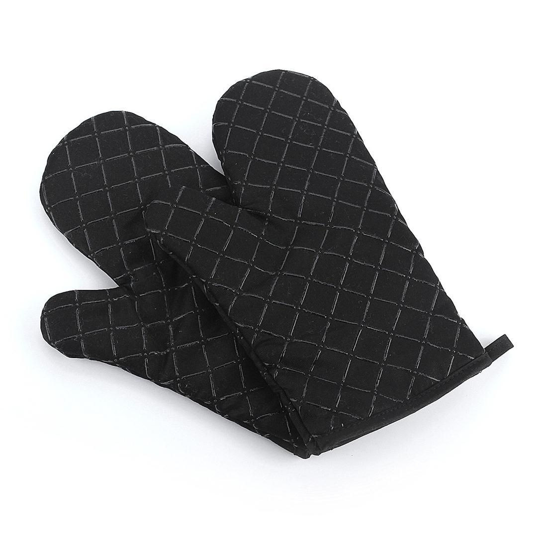 2PCS，Oven Gloves,Heat Resistant Silicone Oven Gloves Non-Slip Kitchen Oven
