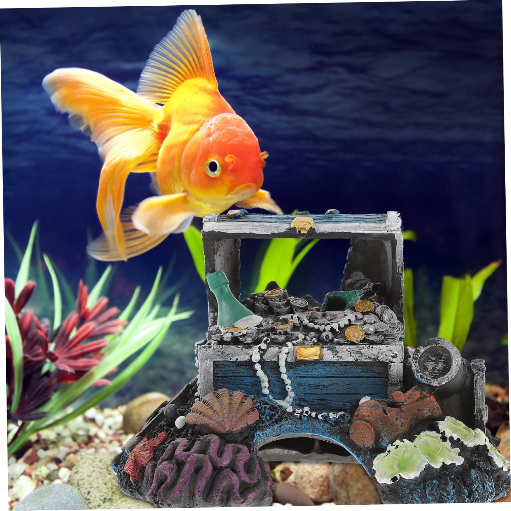 Treasure box aquarium/fish tank decoration view 4