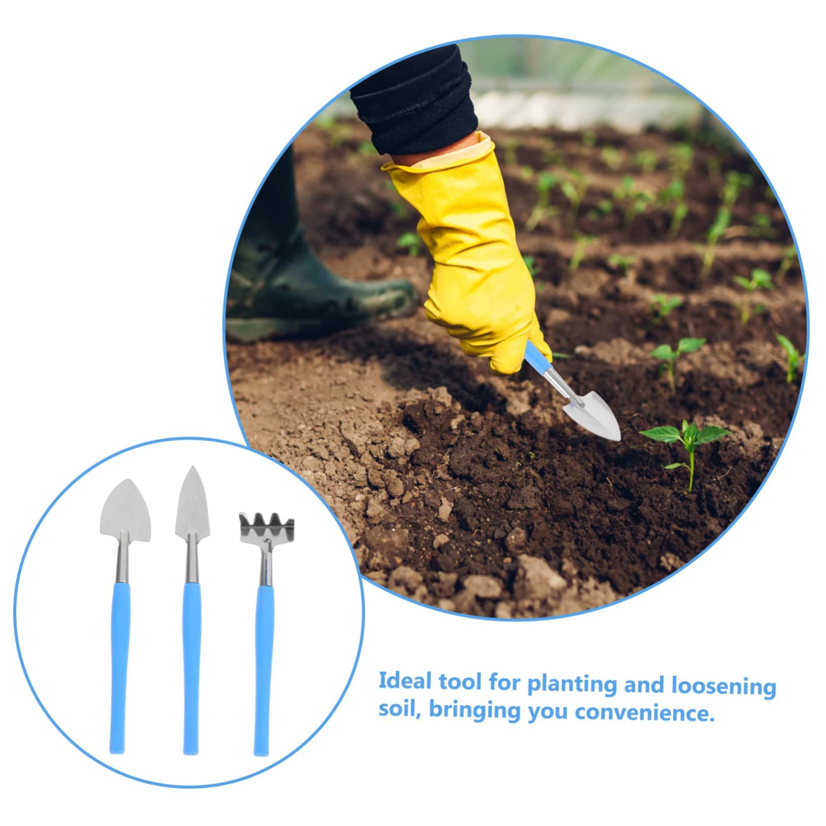 3pcs Shovel Small Outdoor Gardening Gifts Tools Flower Toys Cultivator Hand view 4