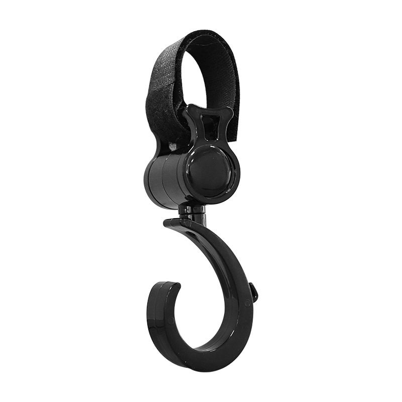 4PCS，Stroller Hooks Universal Diaper Bag Hook for Stroller 360° Rotation Large