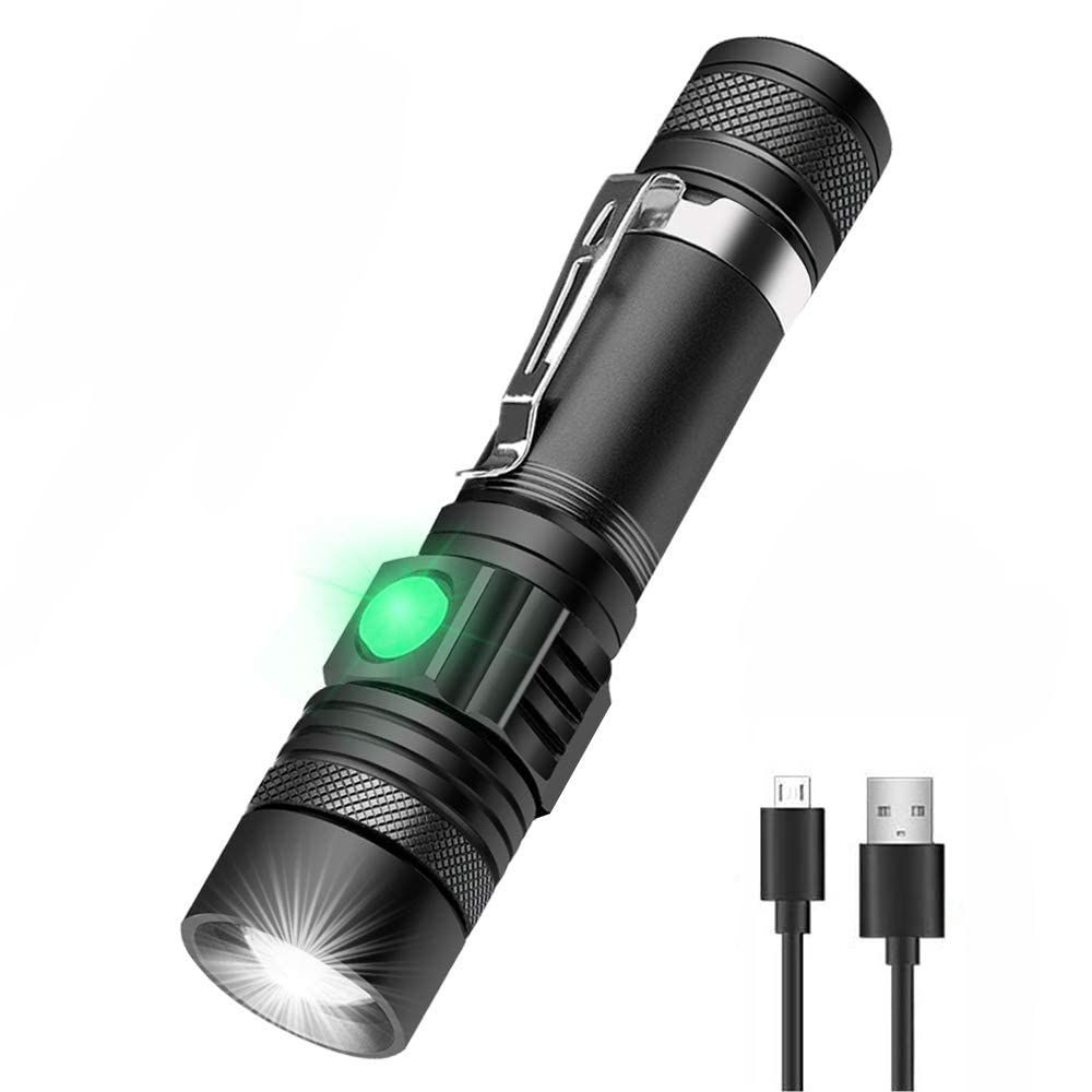 LED Tactical Flashlight, Super Bright LED Flashlight Rechargeable 2000 High