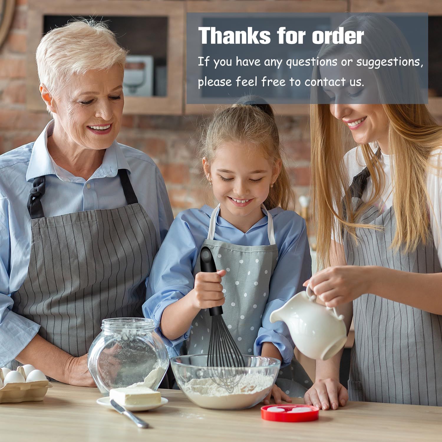 Dishwasher Safe Silicone Whisk view 5