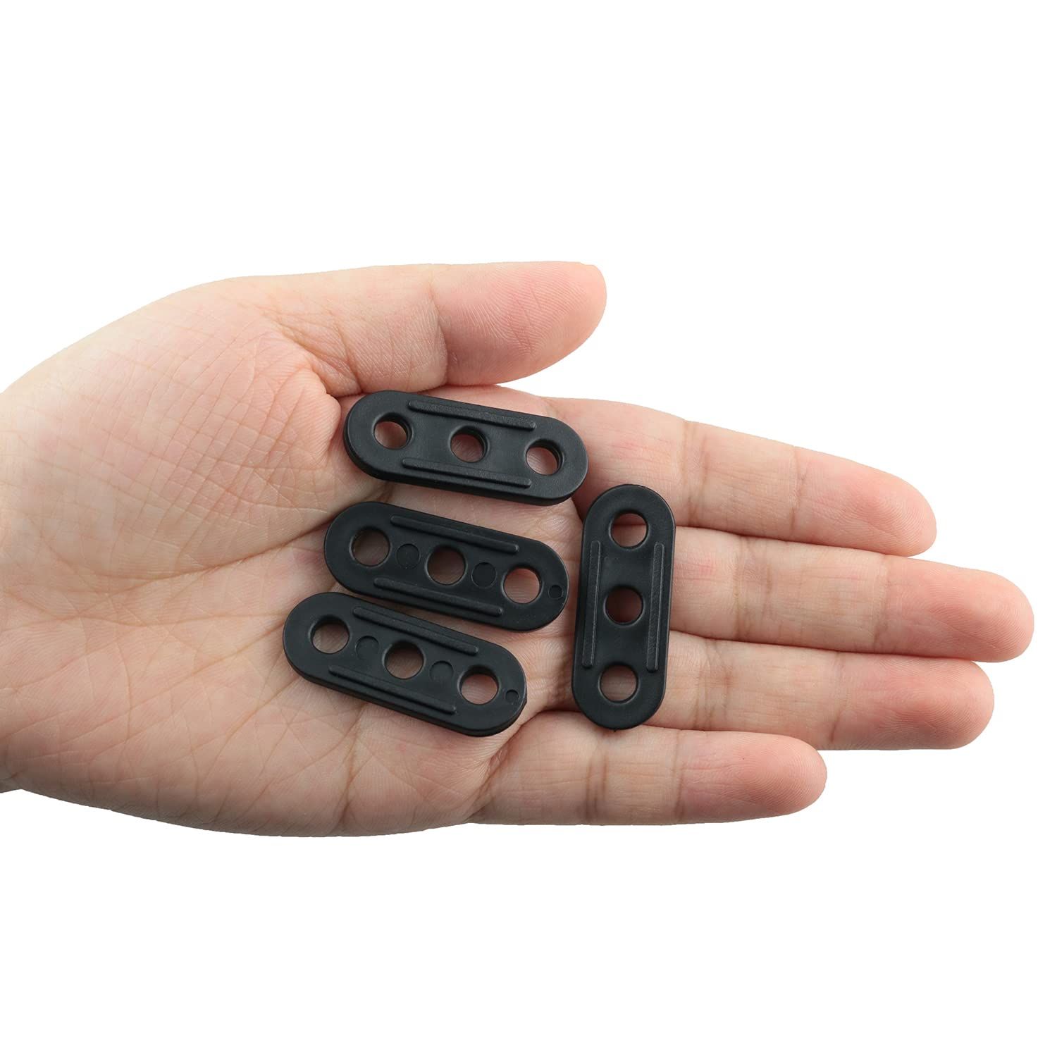 6PCS， Tent Wind Rope Buckle Fastener Plastic Cord Tensioners Rope Adjuster for view 4