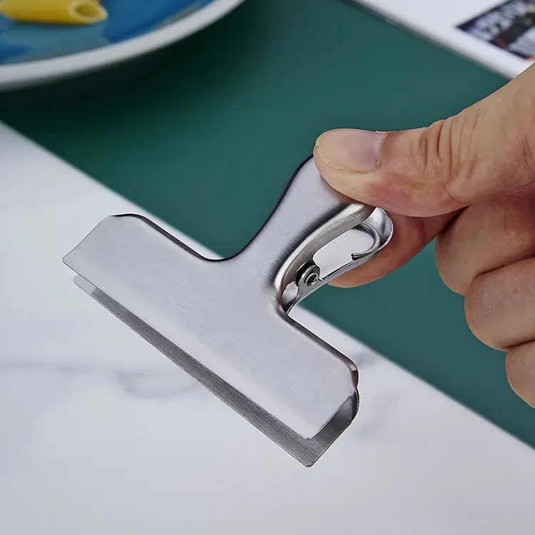 Stainless Steel Chip Bag Clips Covered with Silicone - NO More Sharp Edges view 2