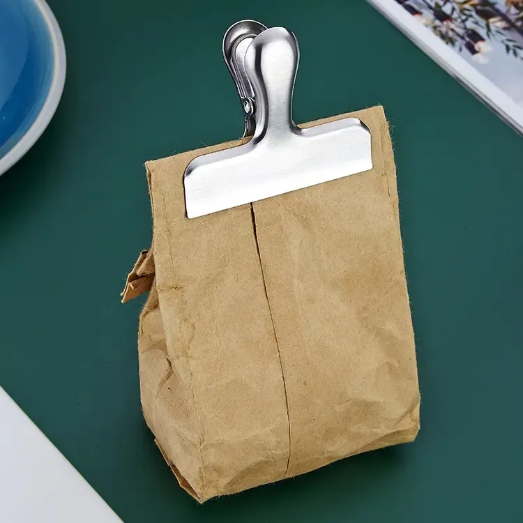Stainless Steel Chip Bag Clips Covered with Silicone - NO More Sharp Edges view 3