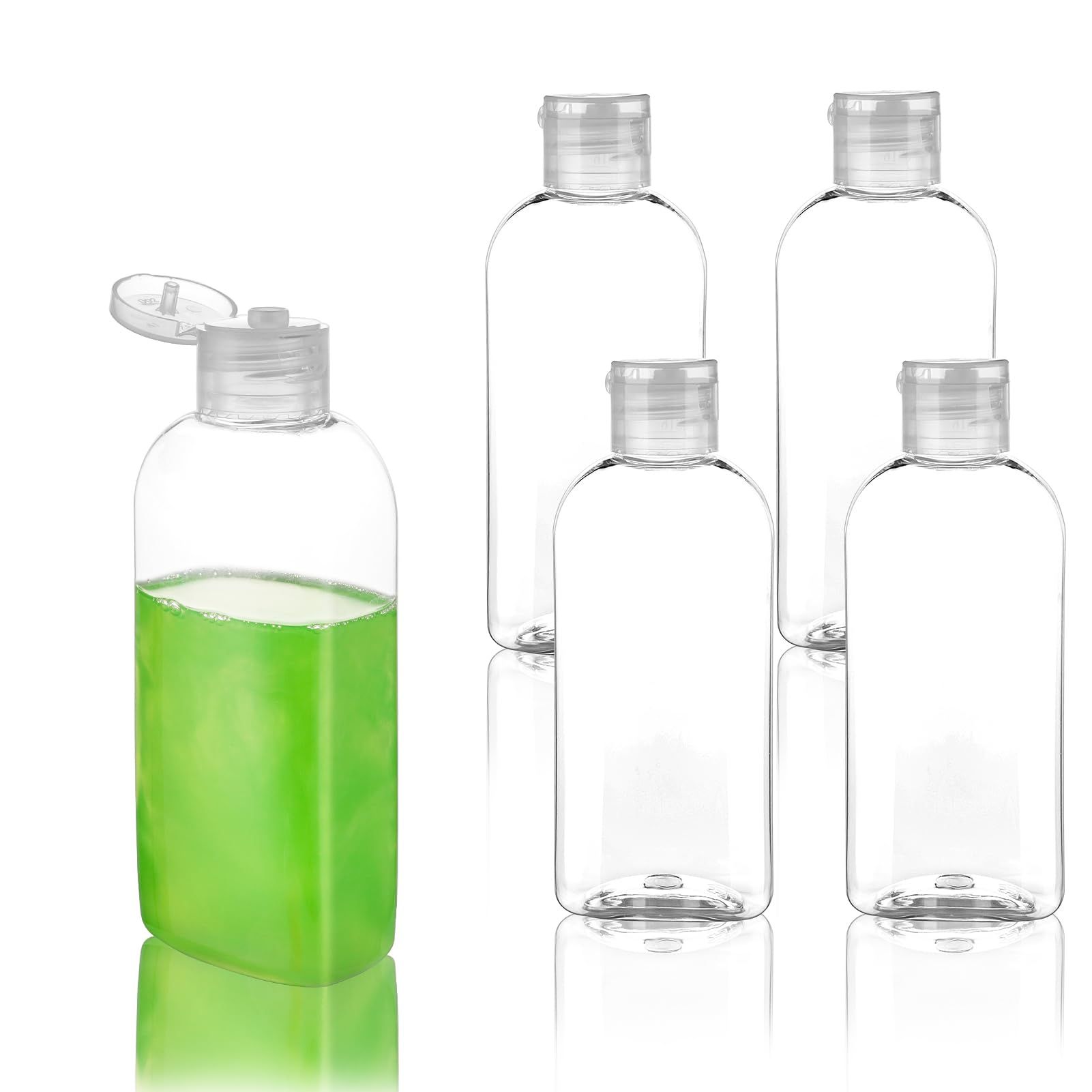 Travel Size Containers Plastic Travel Bottles Leak Proof Squeeze Bottles with — image 1
