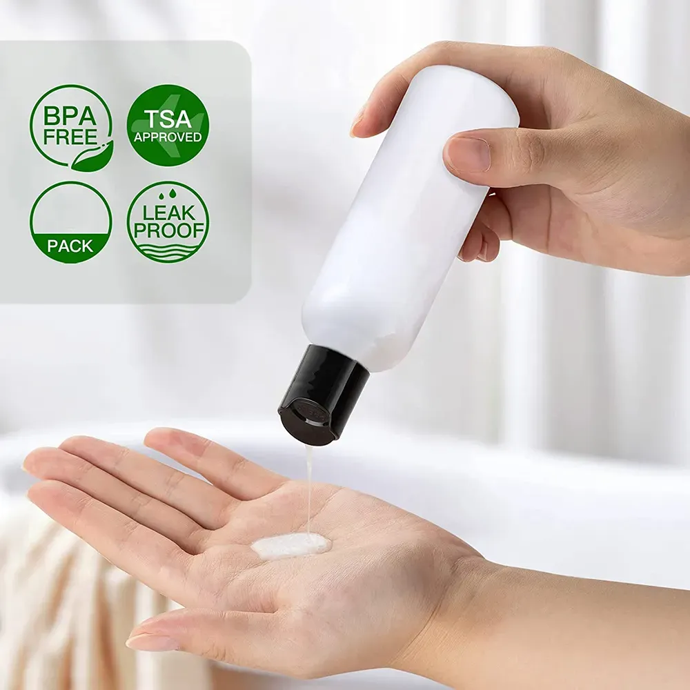 3.5 oz Travel Bottles for Toiletries TSA Approved Leakproof Plastic Empty view 5