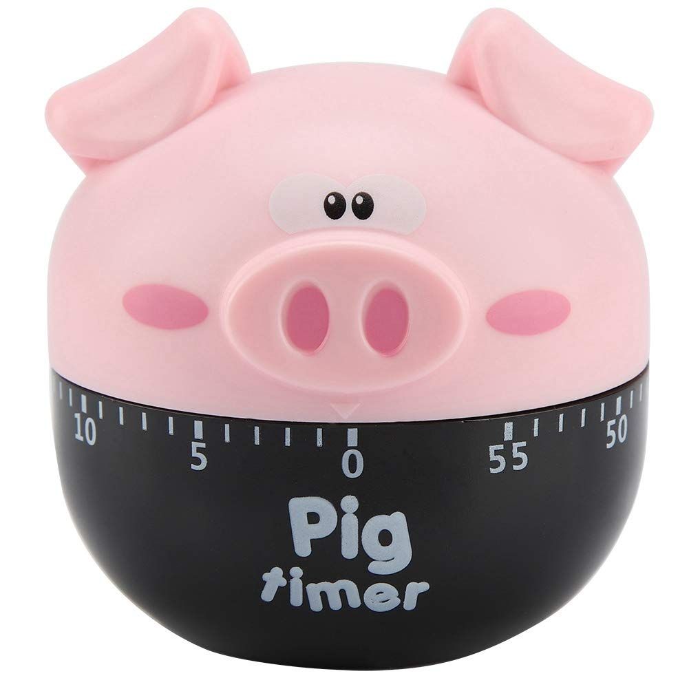 Cute Cartoon Pig Kitchen Timer Cooking Timer Cooking Mechanical Home Decor