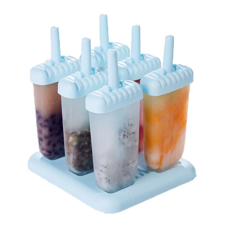 Popsicle Molds 6 Pieces Ice Pop Makers Reusable Ice Cream Mold Homemade DIY view 5
