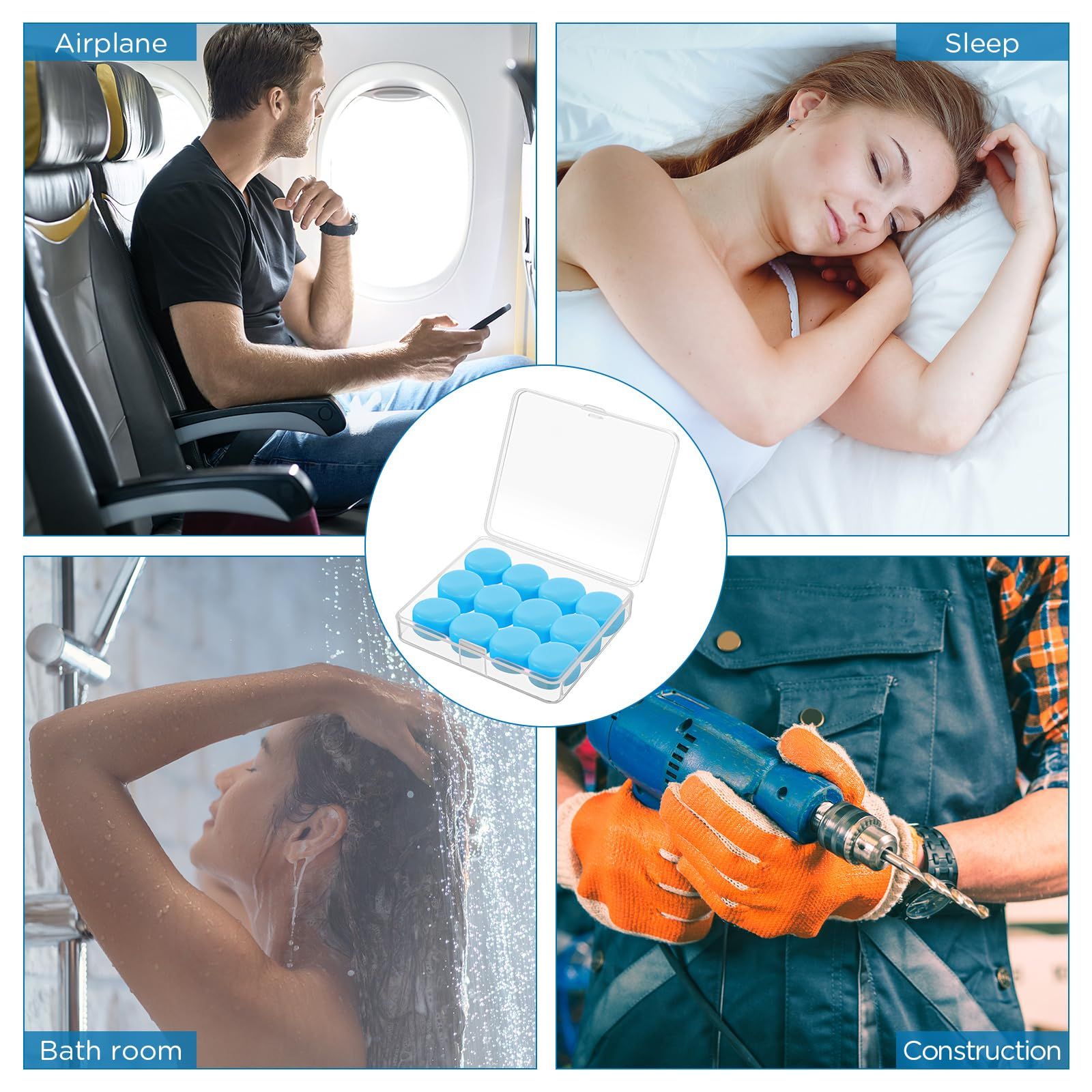 12 Pack Soft Ear Plugs for Sleeping view 4