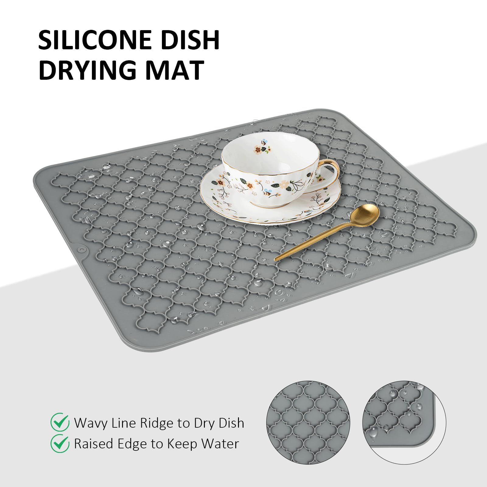 Mat-Kitchen Dish Drying Pad Heat Resistant Mat-Kitchen Gadgets Kitchen view 3