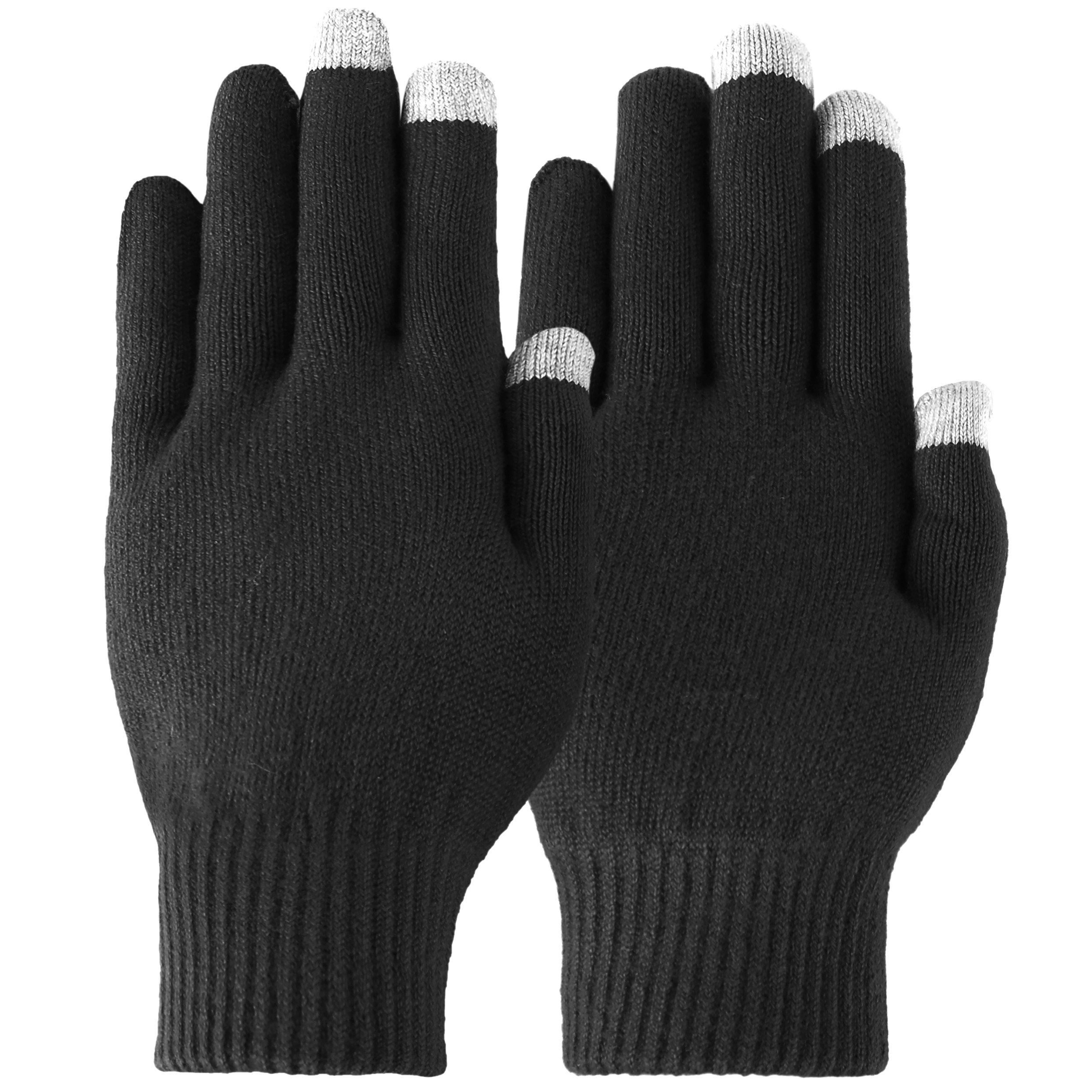 Touch Gloves Touch Screen Knit Gloves Pair Keep your fingers toasty while