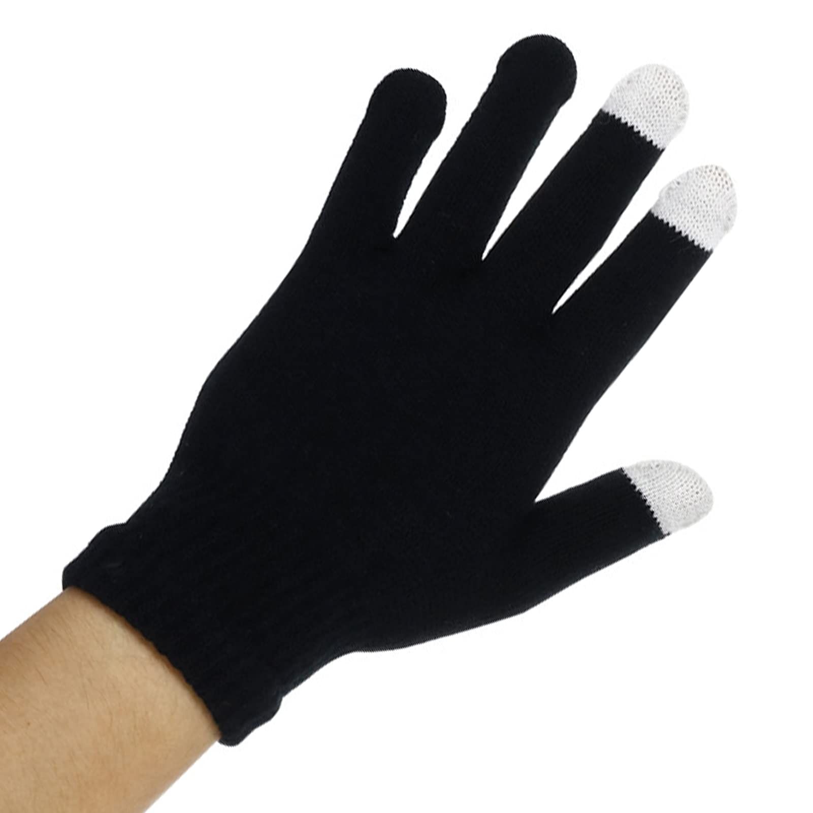 Touch Gloves Touch Screen Knit Gloves Pair Keep your fingers toasty while view 4