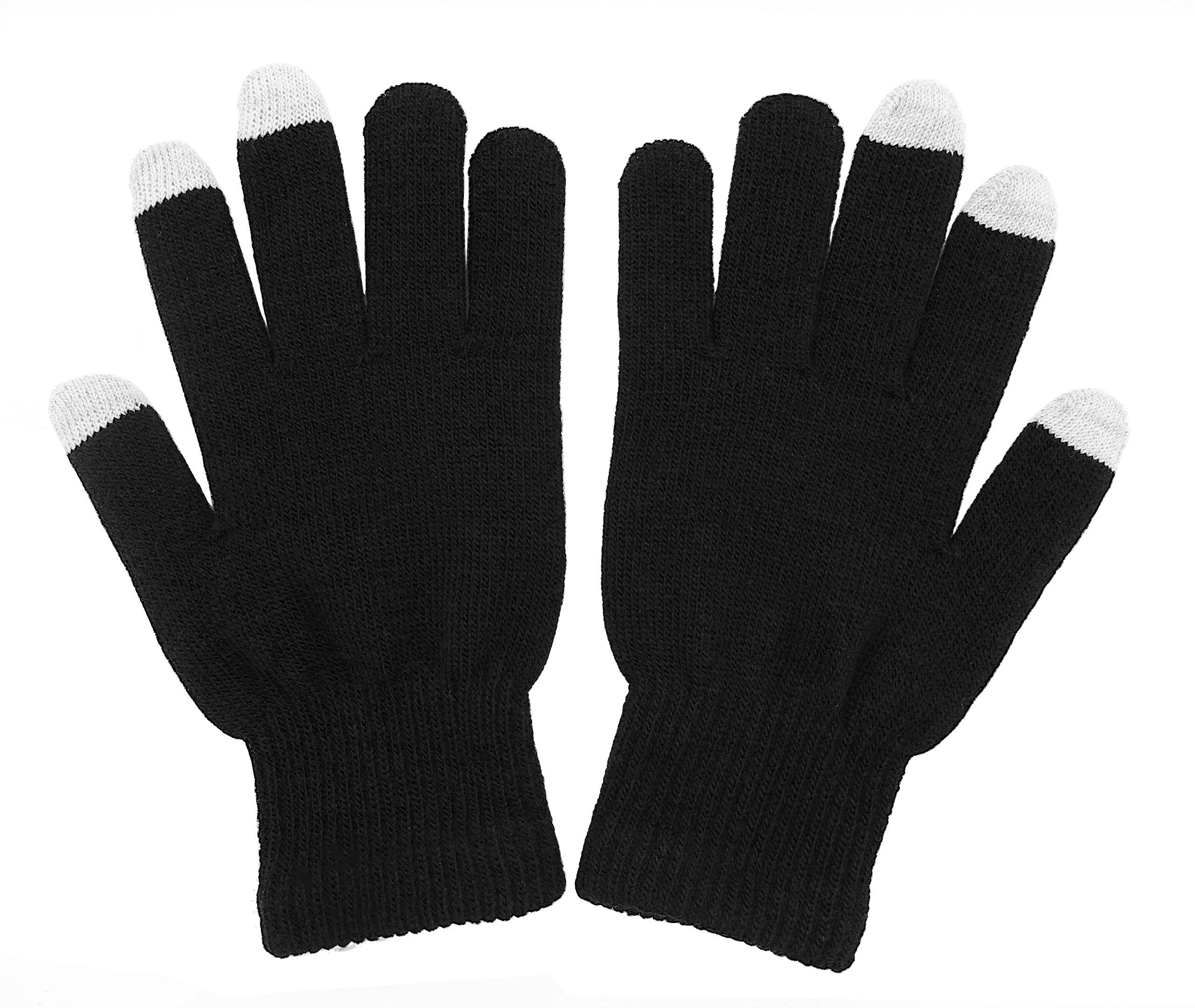 Touch Gloves Touch Screen Knit Gloves Pair Keep your fingers toasty while view 5