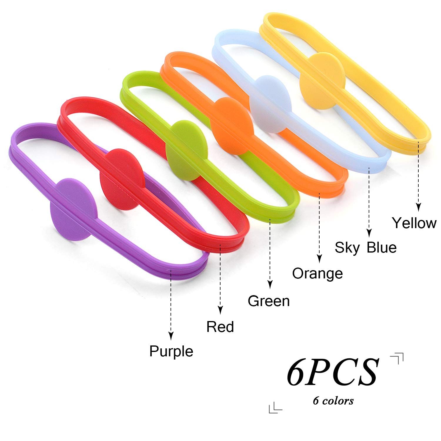 Drink Markers, 6pcs Beer Glass Cup Wine Glass Bottle Strip Tag Marker Glass view 2