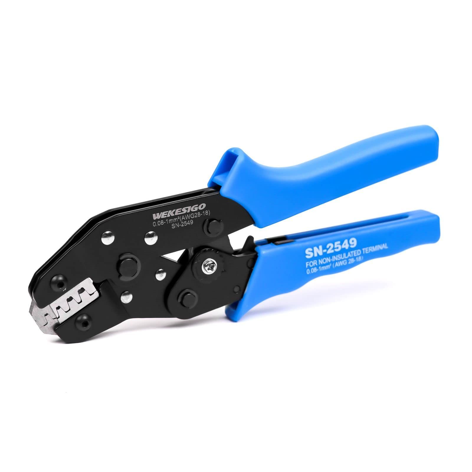 SN-2549 Ratcheting Crimping Tool EDM cutting jaw provides accurate and