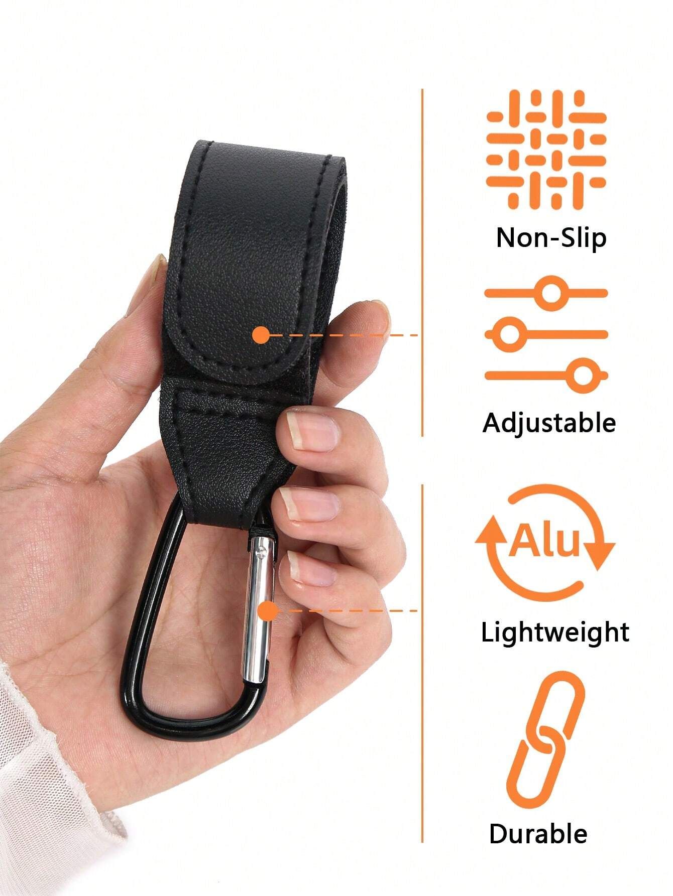 2PCS Universal Stroller Hooks view 4