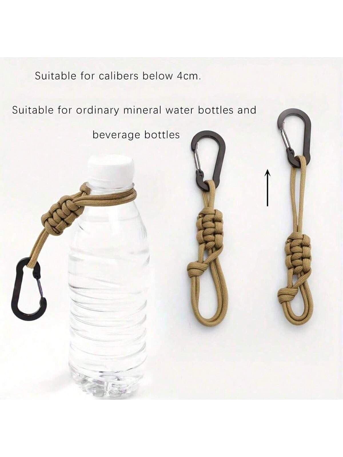 3Pcs Adjustable Multi Functional Handmade Woven Water Bottle Holder With view 4