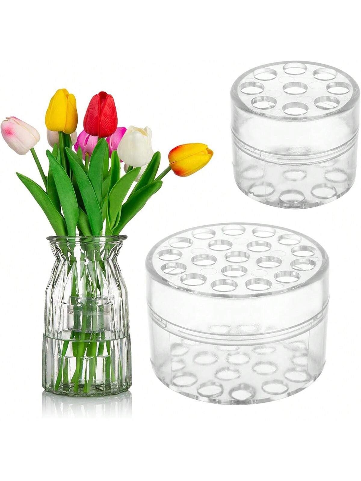 2Pcs Reusable Plastic Flower Arranger Tool — image 1