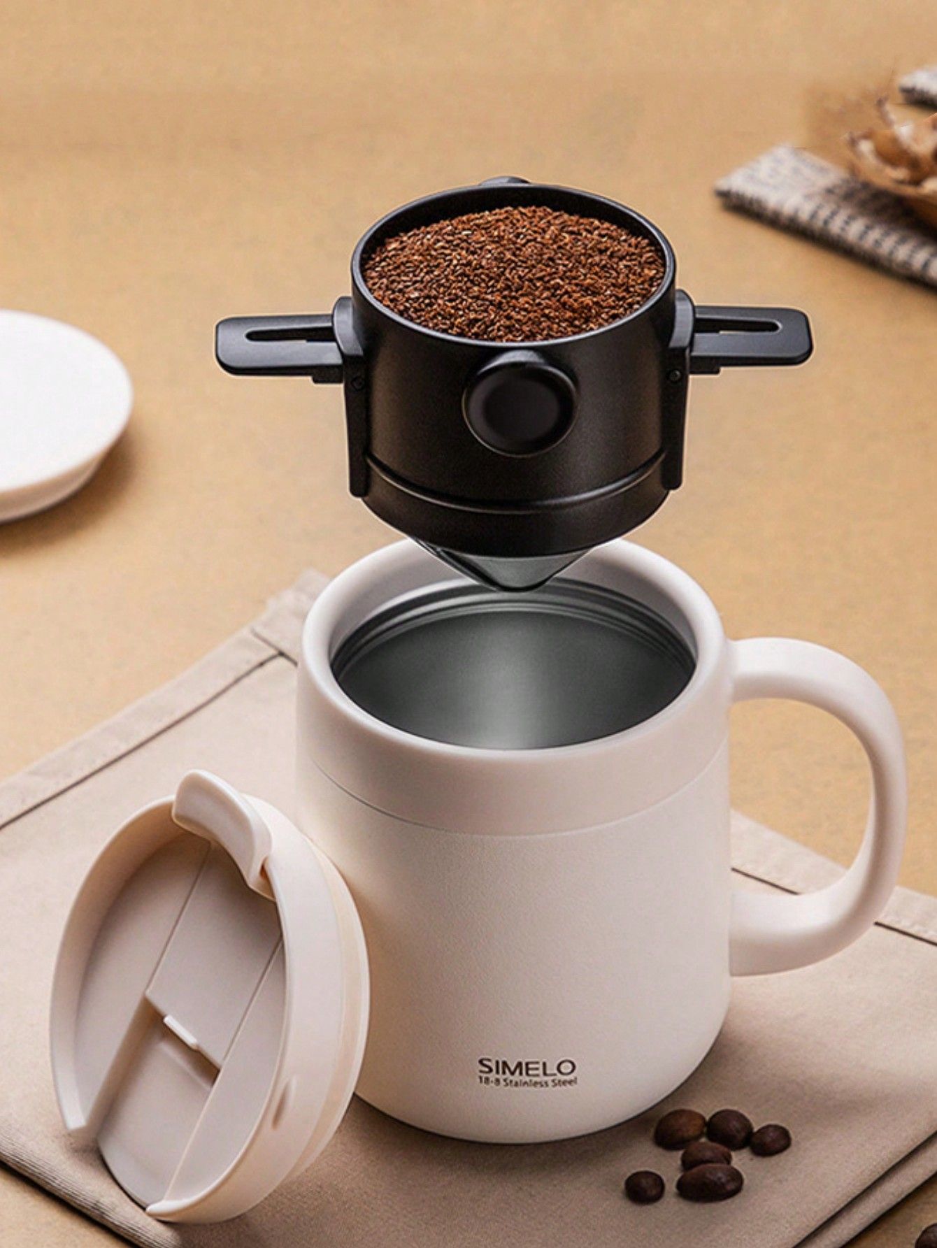 Stainless Steel Coffee Filter - No Paper Needed