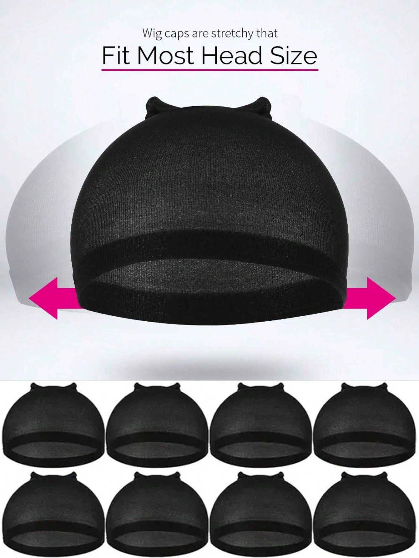 50 Pcs Wig Cap Inner Net Stretch Mesh Dome Wig Caps For Women Lightweight view 4
