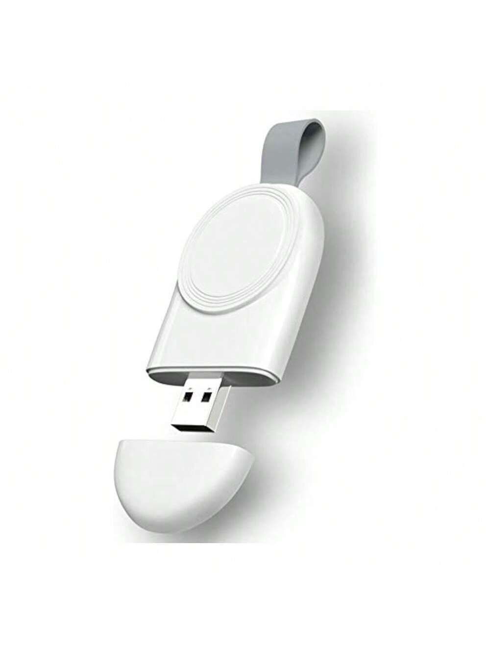 1Pc Usb Charger Compatible With Apple Watch Magnetic Travel Wireless Charger
