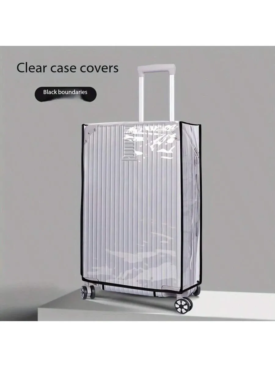 Heavy Duty High Quality PVC Luggage Cover Transparent Design Telescopic Handle view 2
