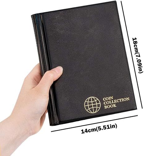 Coin Albums for Cardboard Holders - 60 Pockets 2x2 inches Coin Storage Books view 3