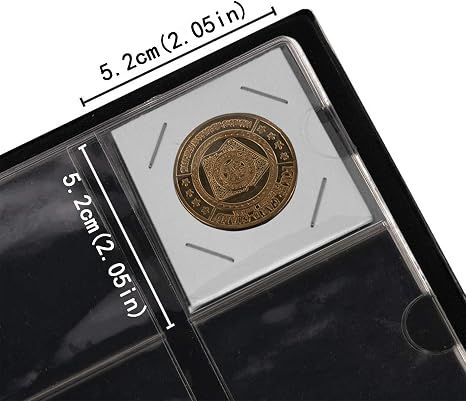 Coin Albums for Cardboard Holders - 60 Pockets 2x2 inches Coin Storage Books view 4