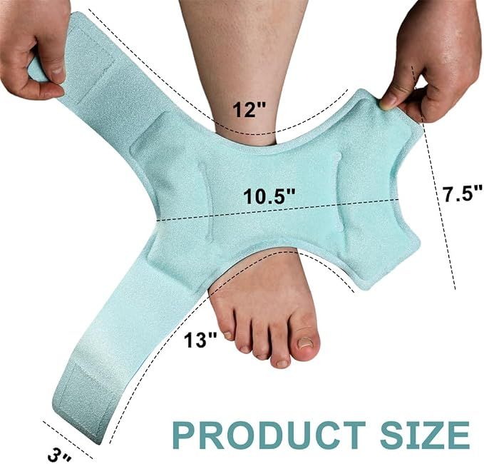 1Pcs Ankle Ice Pack Wrap Cold Compress Therapy Hot Cold Gel Compression Cold view 2