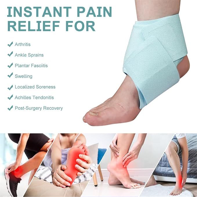1Pcs Ankle Ice Pack Wrap Cold Compress Therapy Hot Cold Gel Compression Cold view 4