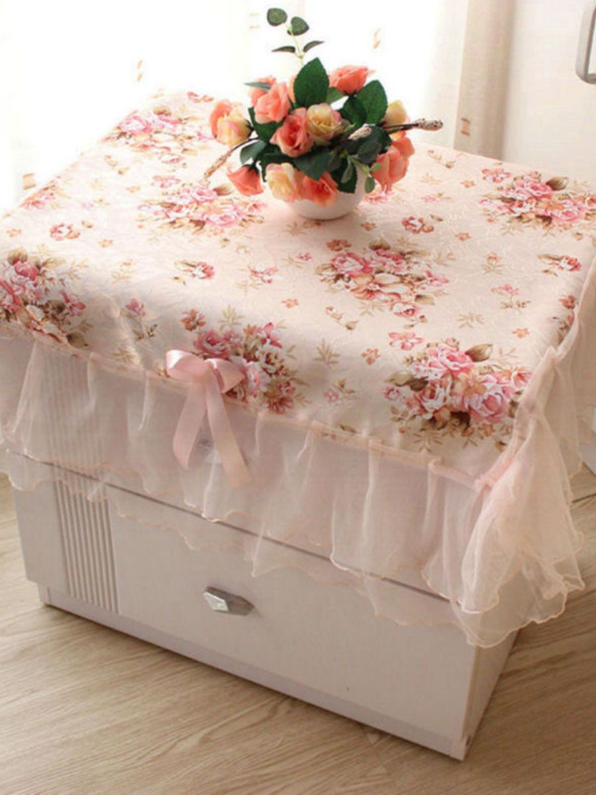 1PC Floral Ruffle Bed Sofa Cushion Decorative Pillow – Nightstand Cloth Square