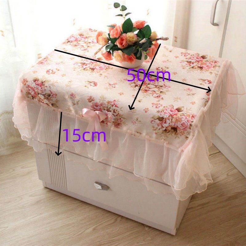 1PC Floral Ruffle Bed Sofa Cushion Decorative Pillow – Nightstand Cloth Square view 3