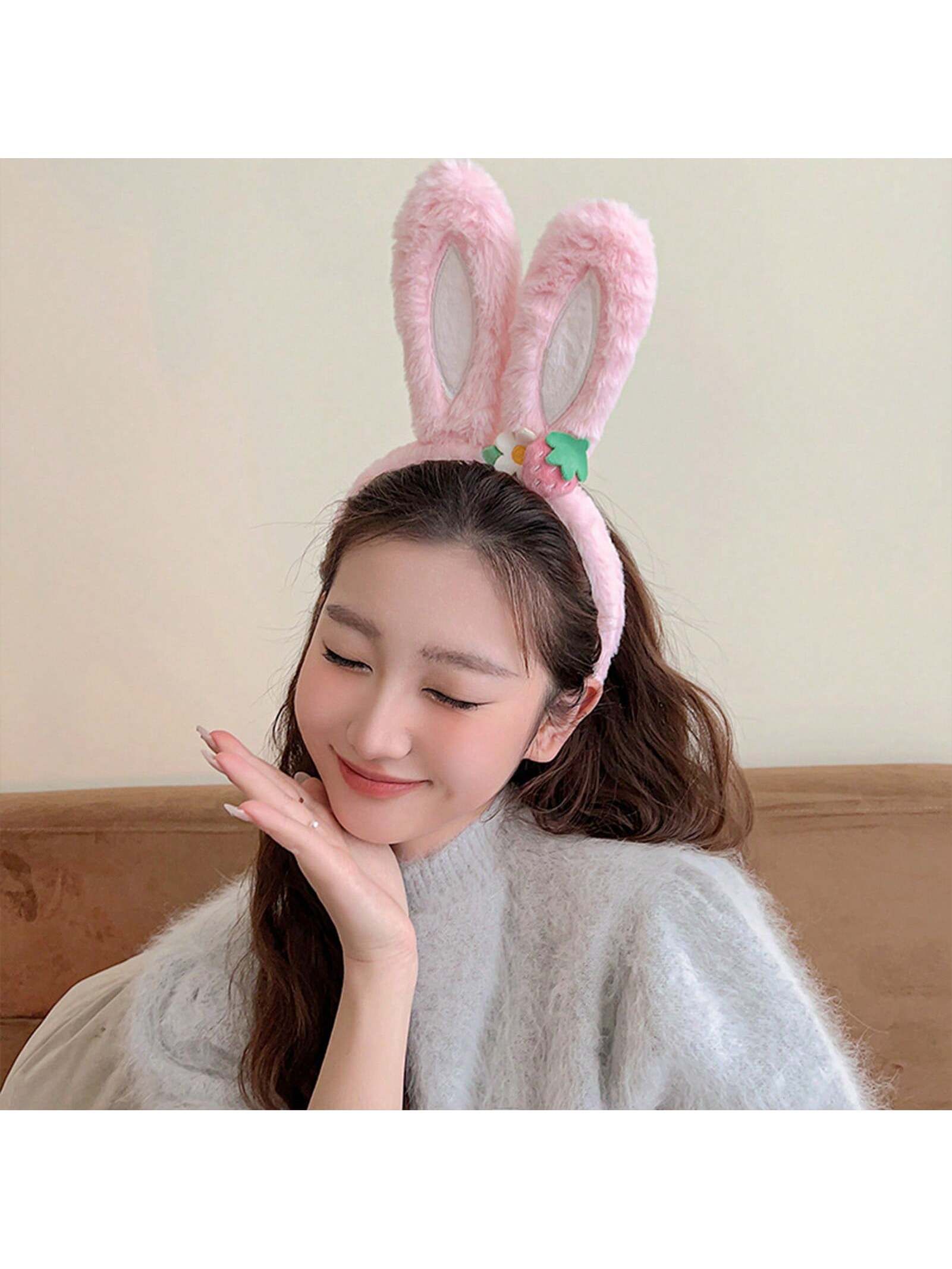 2 Pcs Cute Rabbit Ear Hair Band – Smooth Surface view 3