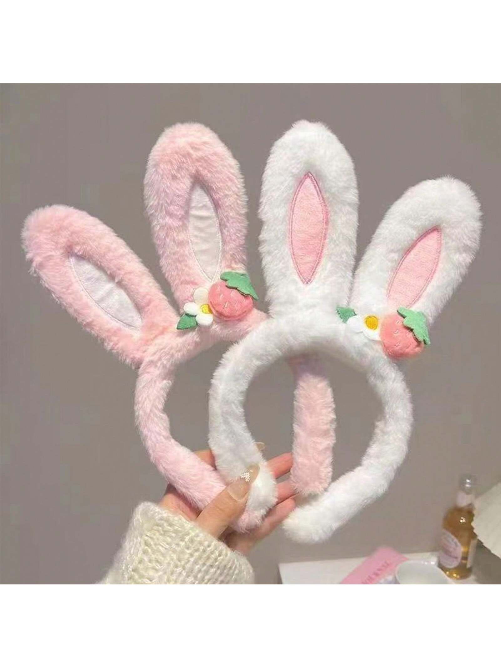 2 Pcs Cute Rabbit Ear Hair Band – Smooth Surface view 4