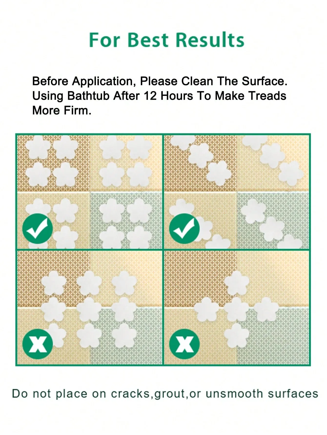 10Pcs Assorted Size Flower Shaped Non-Slip Bath Tub Stickers – Decorative & view 4