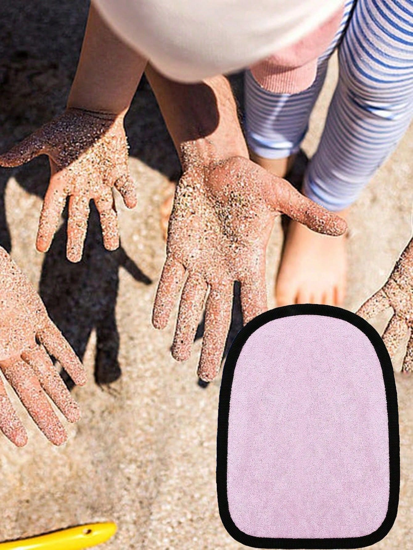 4-Pack Beach Sand Remover Gloves – Holiday Essential for Family Beach Trips view 4