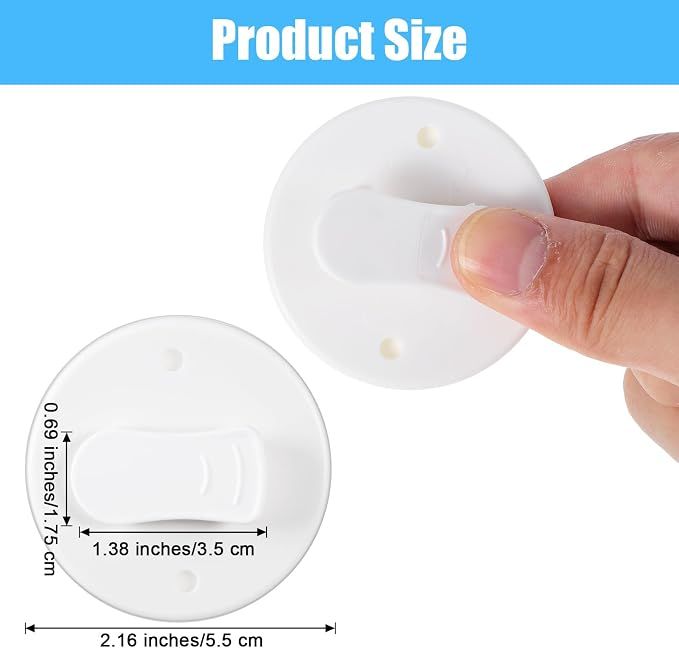 8 Pcs Shower Splash Guard Clip Shower Curtain Clips Windproof Self Adhesive view 2