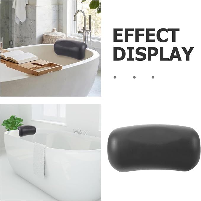 Bathtub Pillow: Home Spa Pillow for Bath Hot Tub Head and Neck Support with view 3